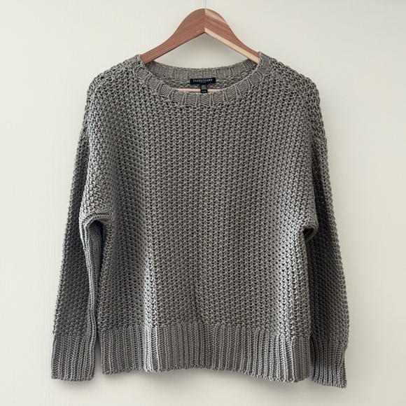 🩶Eileen Fisher Grey Sweater LP - Picture 1 of 6